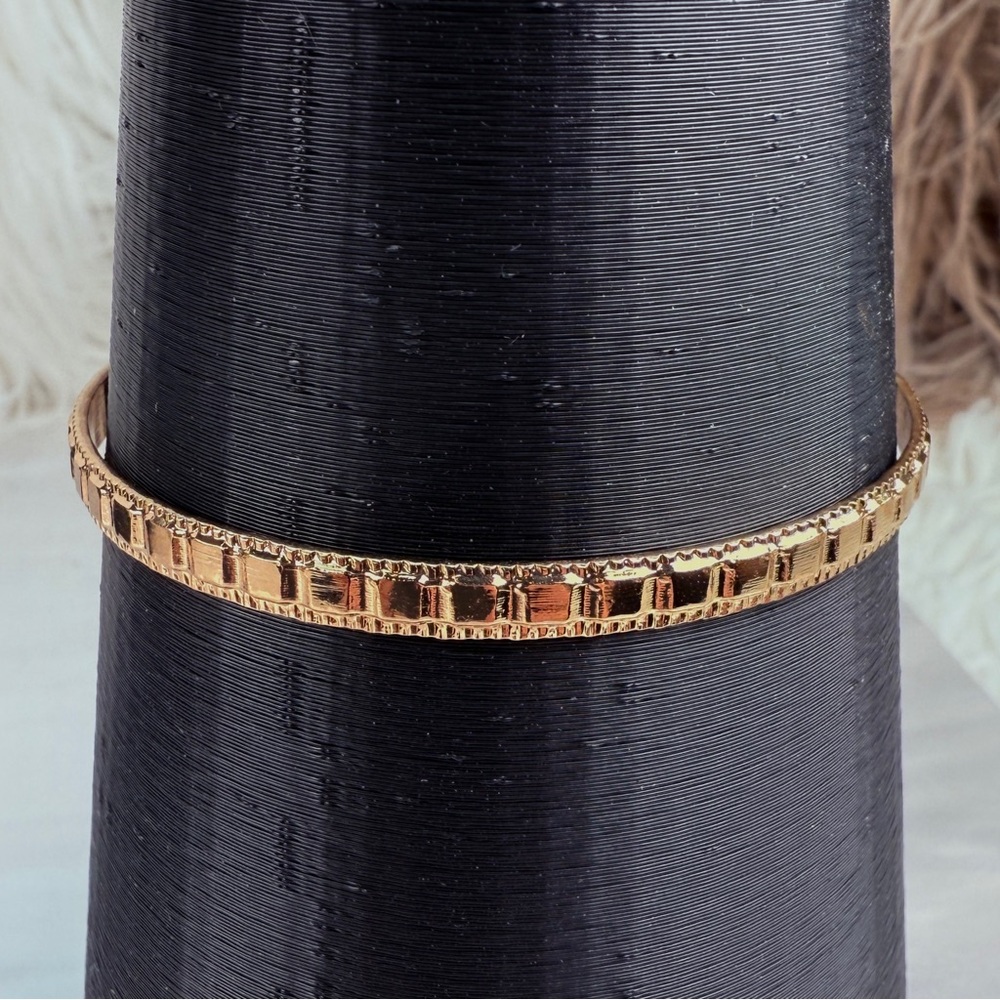 Goldtone Stackable Cuff Bracelet - image 4